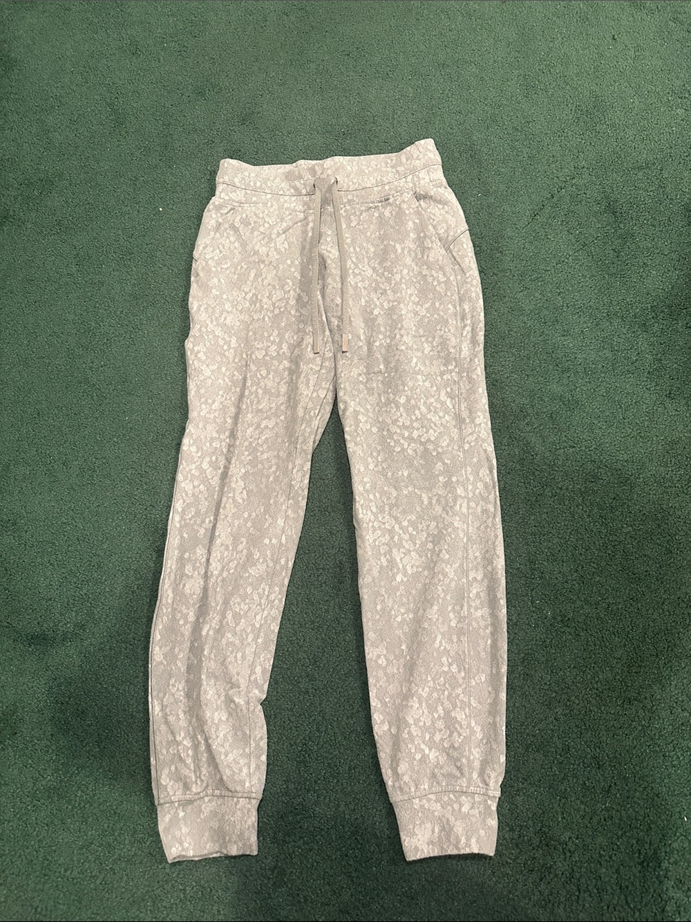 lululemon athletica Light Gray Patterned Joggers